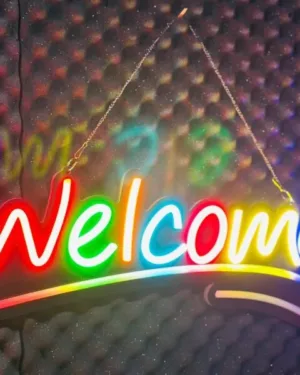 GearUP WELCOME10 Neon Sign For Greetings at Shop, Restaurant , Pharmacy, Cafe