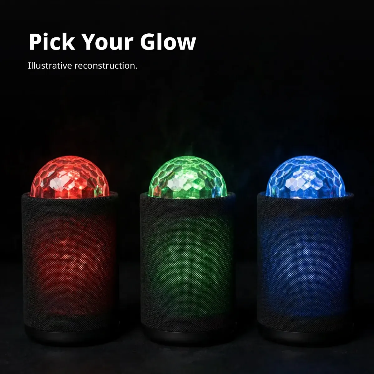 Joyroom JR-MS01 light modes — red, green and blue glow options