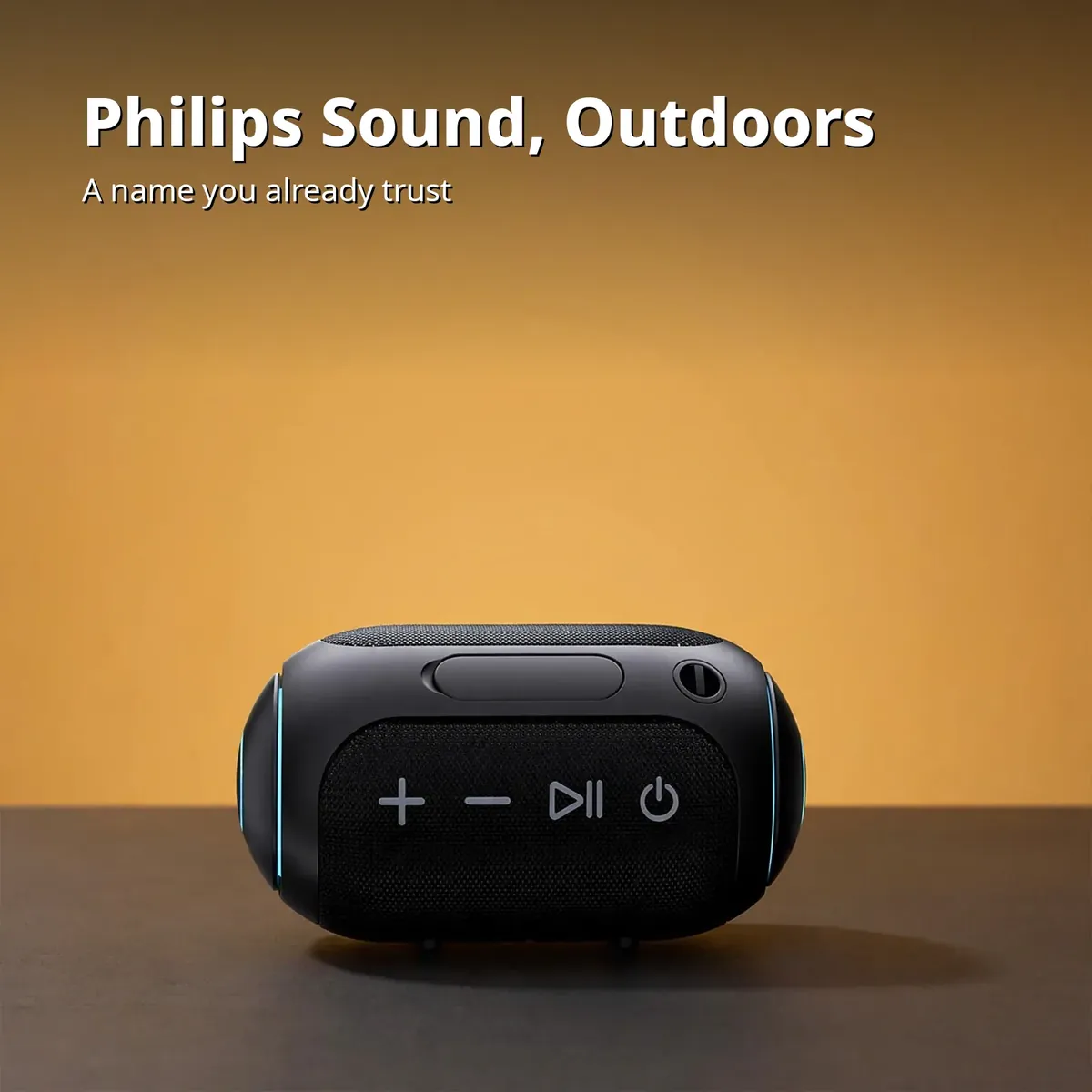 Philips TAS3209 front studio view showing the physical control buttons