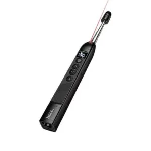 HOCO GM205 3-in-1 Wireless Presentation Remote – Red Laser, Extendable Pointer, Stylus Pen (USB & Type-C Receiver)