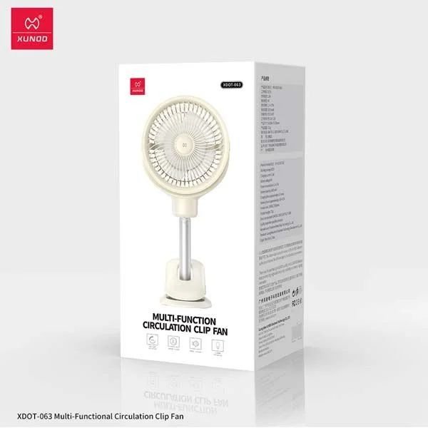 XUNDD XDOT-063 Multi-Functional Clip Fan – 6000mAh XUNDD XDOT-063 Multi-Functional Clip Fan - 6000mAh