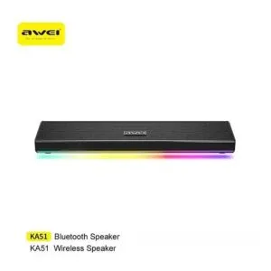 AWEI KA51 12W TWS Surround Stereo Bluetooth Speaker with RGB Lights & 1800mAh Battery