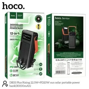 Hoco DB33 Plus 30000mAh Solar Power Bank