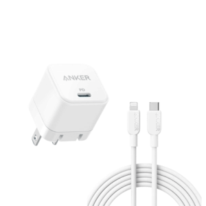 Anker PowerPort 20W USB-C Adapter with USB-C to Lightning Cable