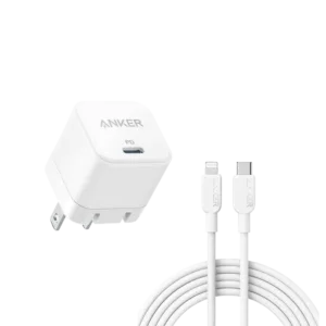 Anker PowerPort 20W USB-C Adapter with USB-C to Lightning Cable