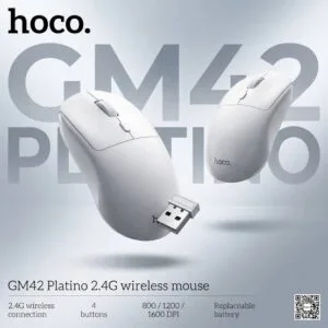 Hoco GM42 Platino 2.4G Wireless Mouse