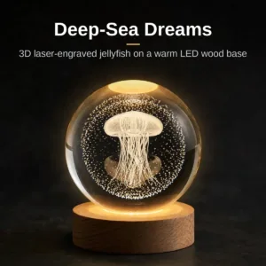 3D Crystal Ball - Jellyfish
