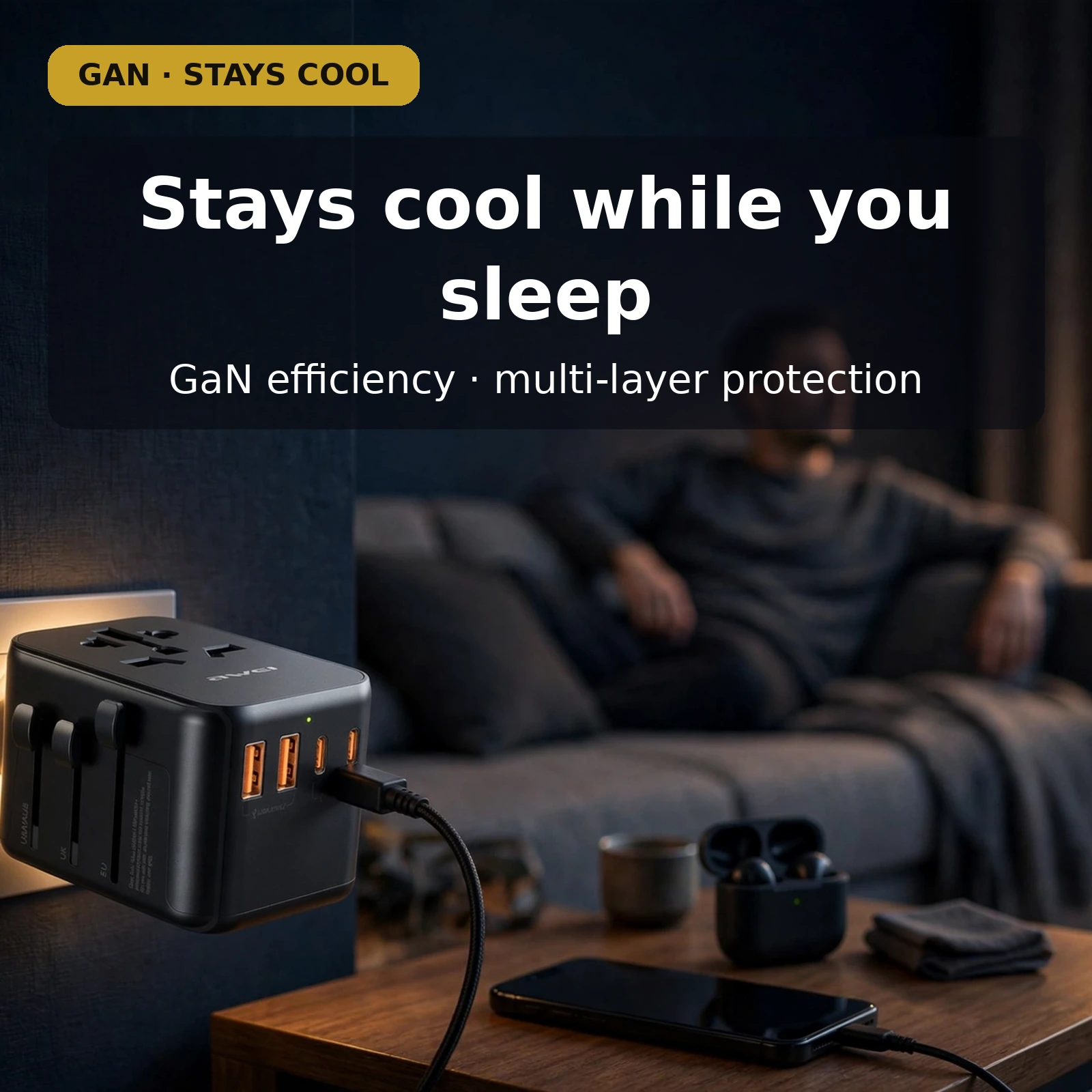 Awei C-39 travel adapter 35W GaN
