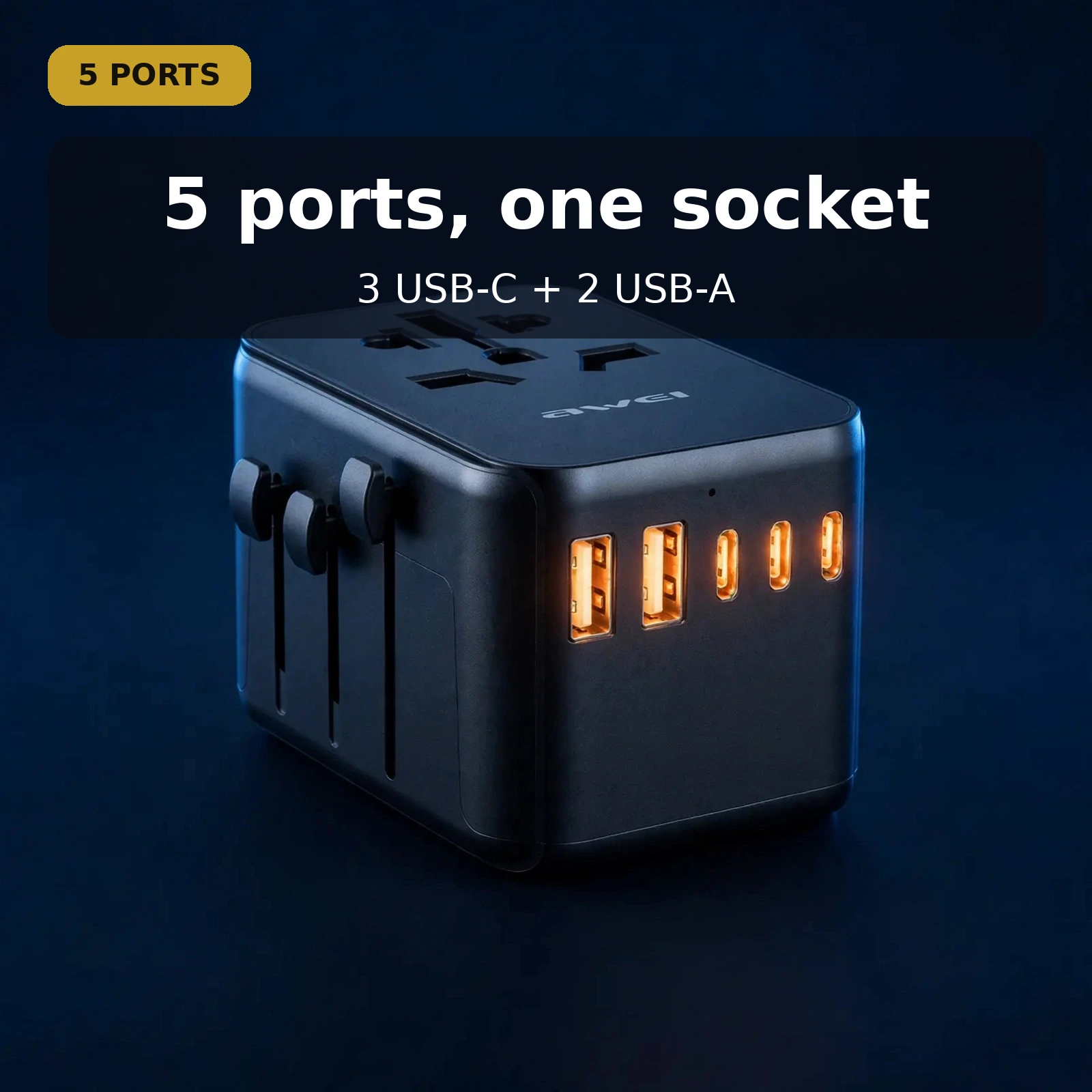 Awei C-39 travel adapter universal plug