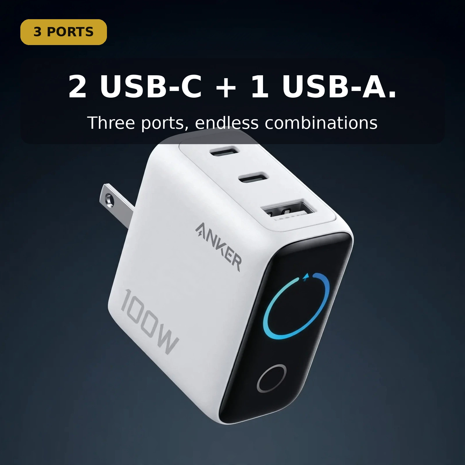 Anker B121B feature card explaining dynamic power distribution