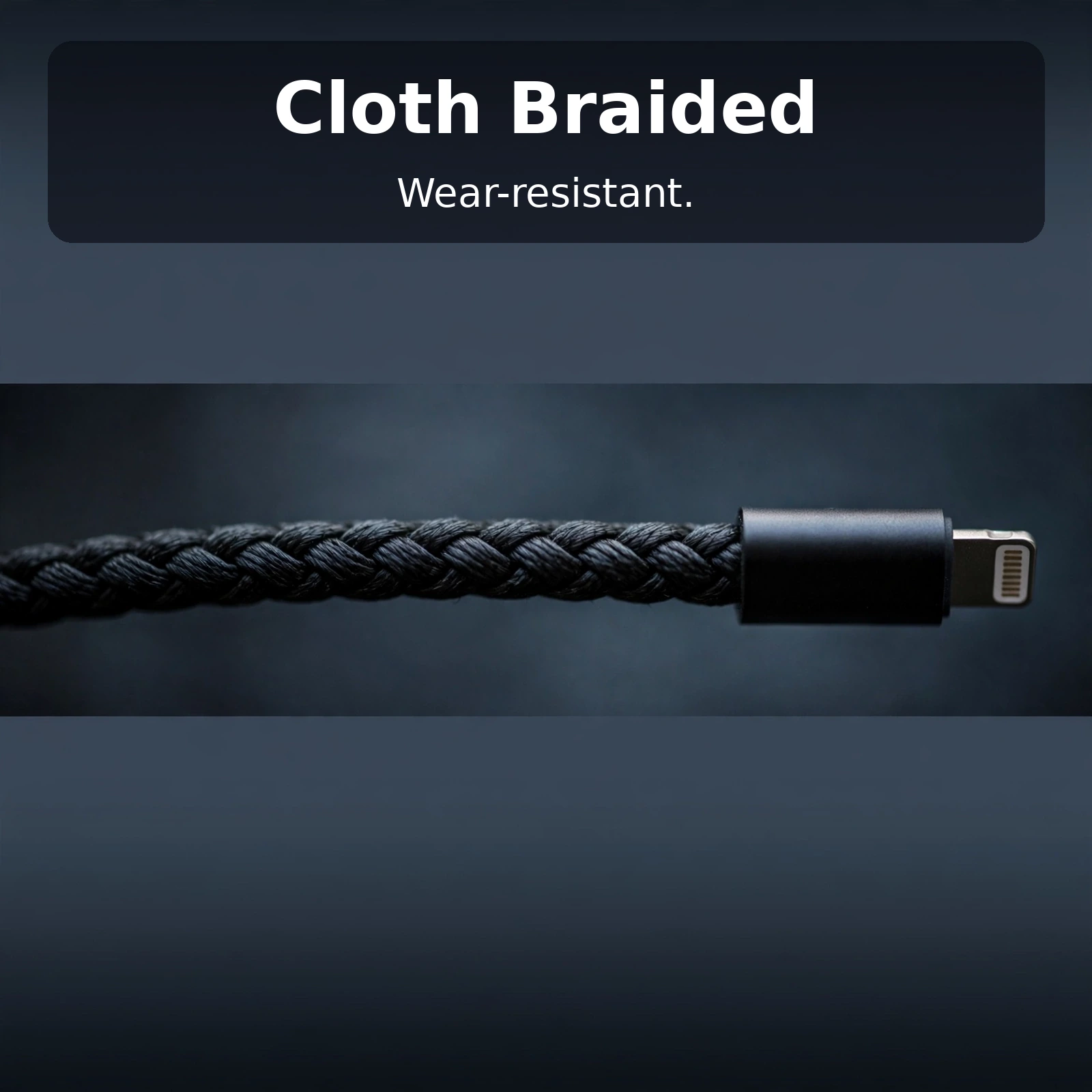 braided Lightning cable 1.5m Bangladesh cloth braid