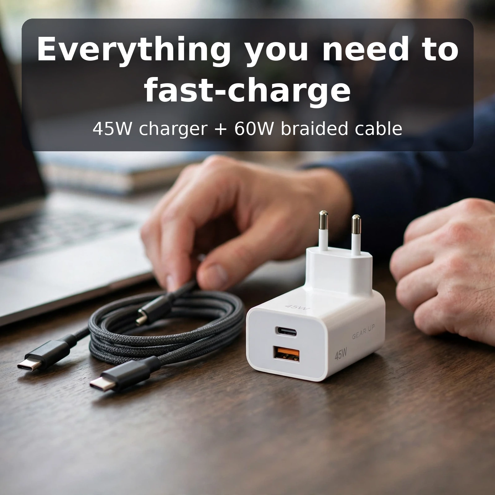 GearUP GP007 45W combo with 60W CC6015 cable kit