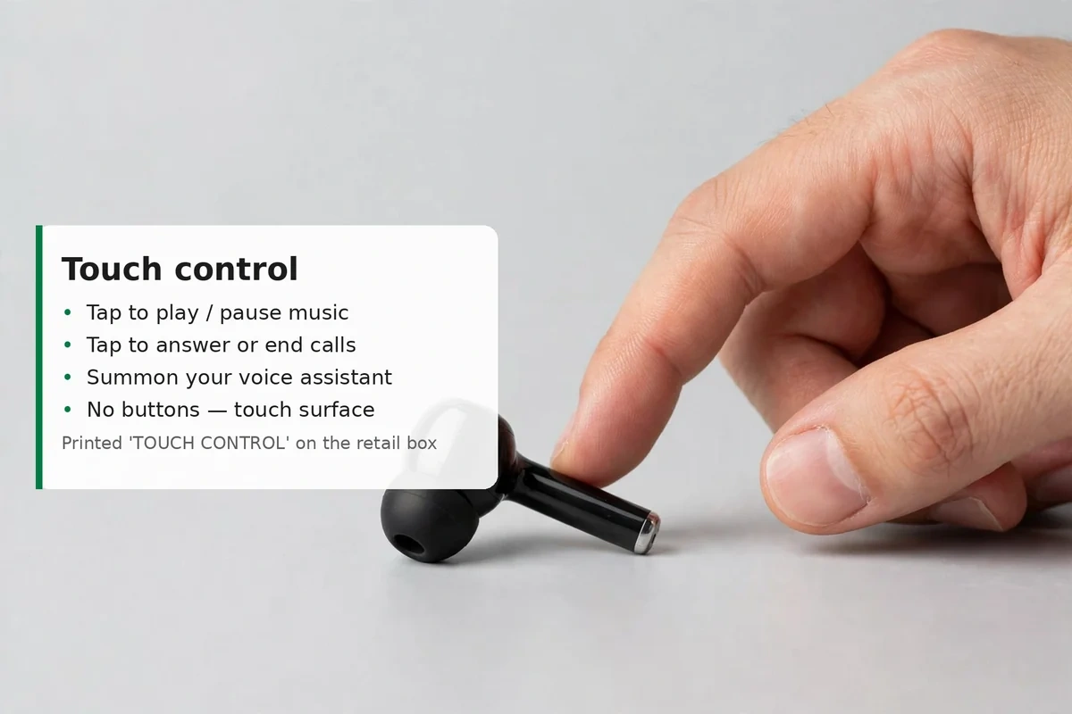 Hoco MMJ-24 touch controls card