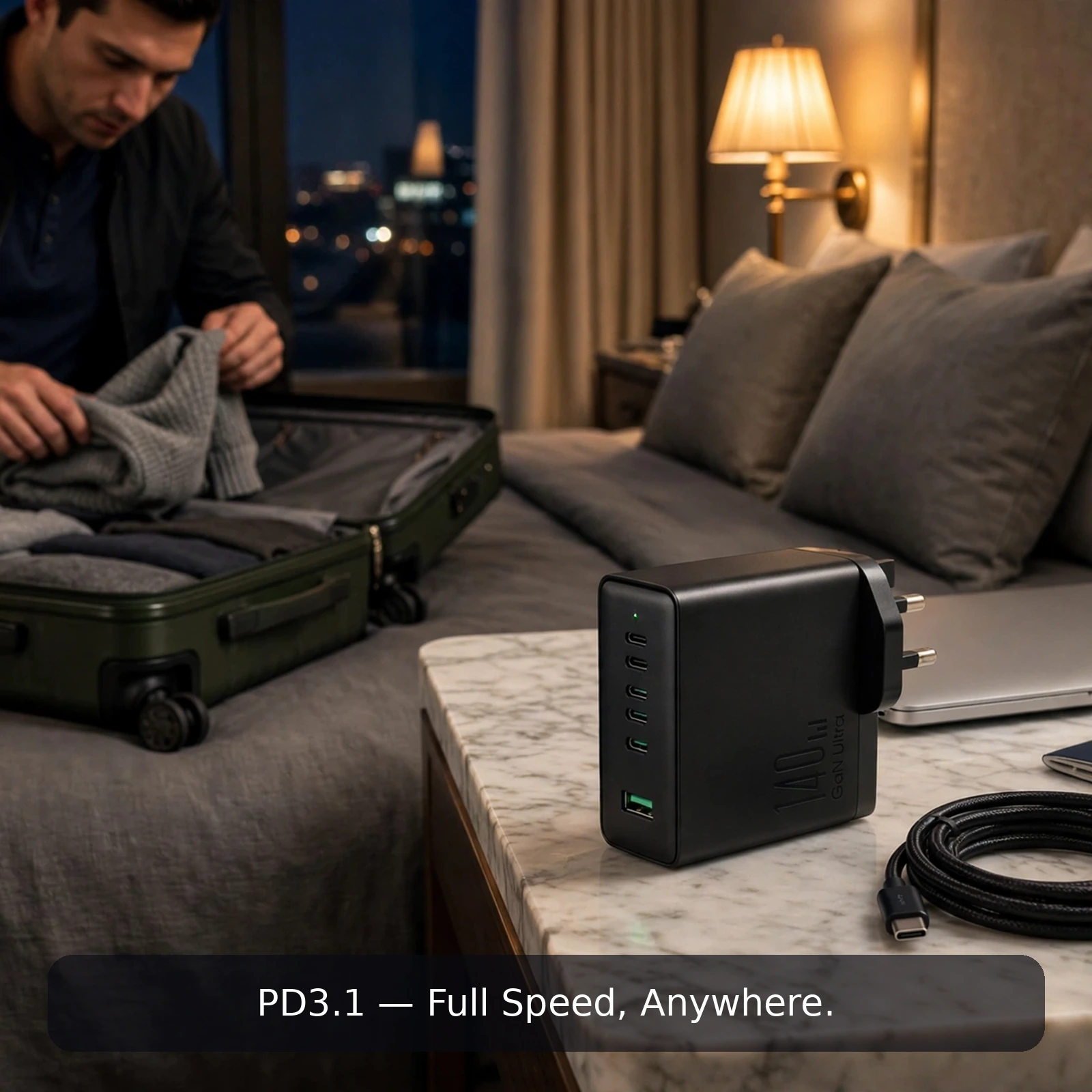 Joyroom JR-TCG05 140W GaN ultra fast charger PD3.1 full speed anywhere