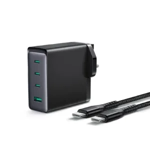 Joyroom 140W GaN Ultra Fast Charger JR-TCG05 (C to C 1.2m Cable Included) - 3 Pin