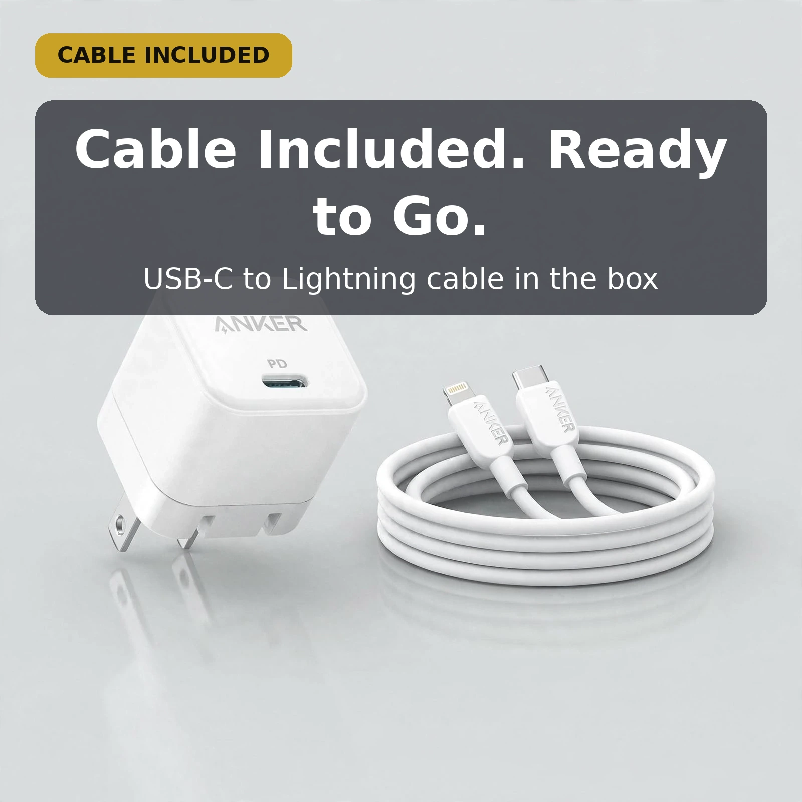 Anker PowerPort 20W compact size