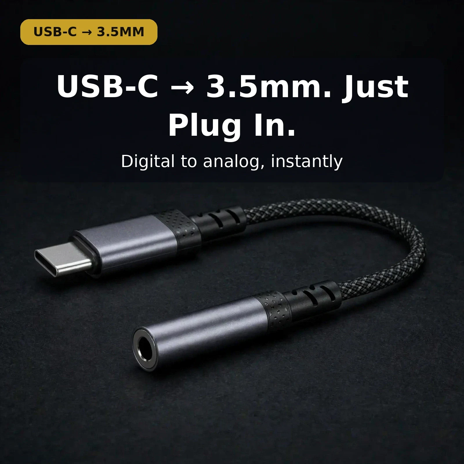 VALDUS CS32 audio adapter price in Bangladesh — USB-C to 3.5mm, just plug in