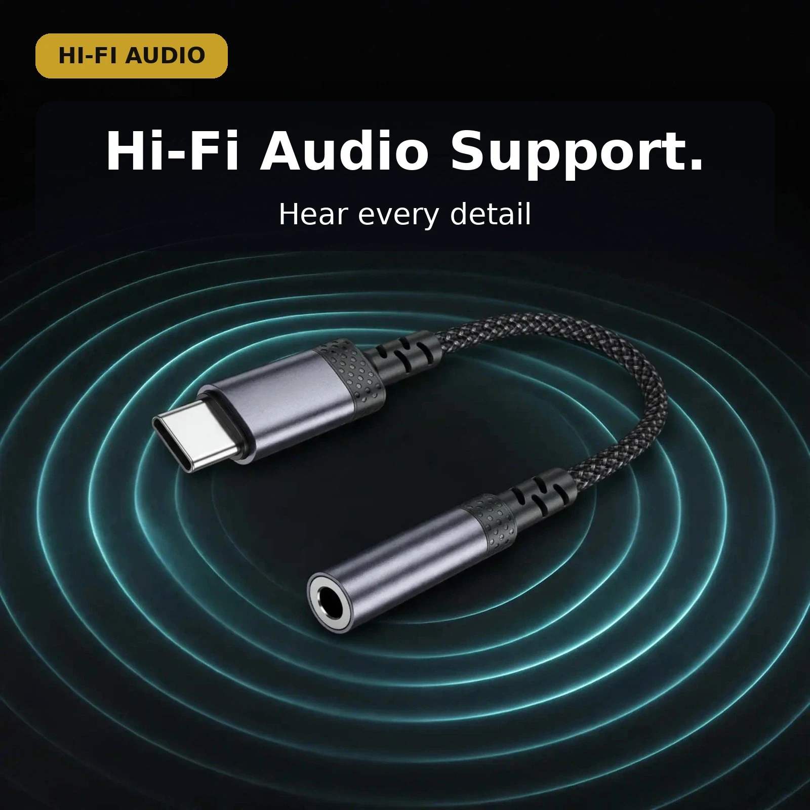 VALDUS CS32 audio adapter — Hi-Fi audio support, hear every detail