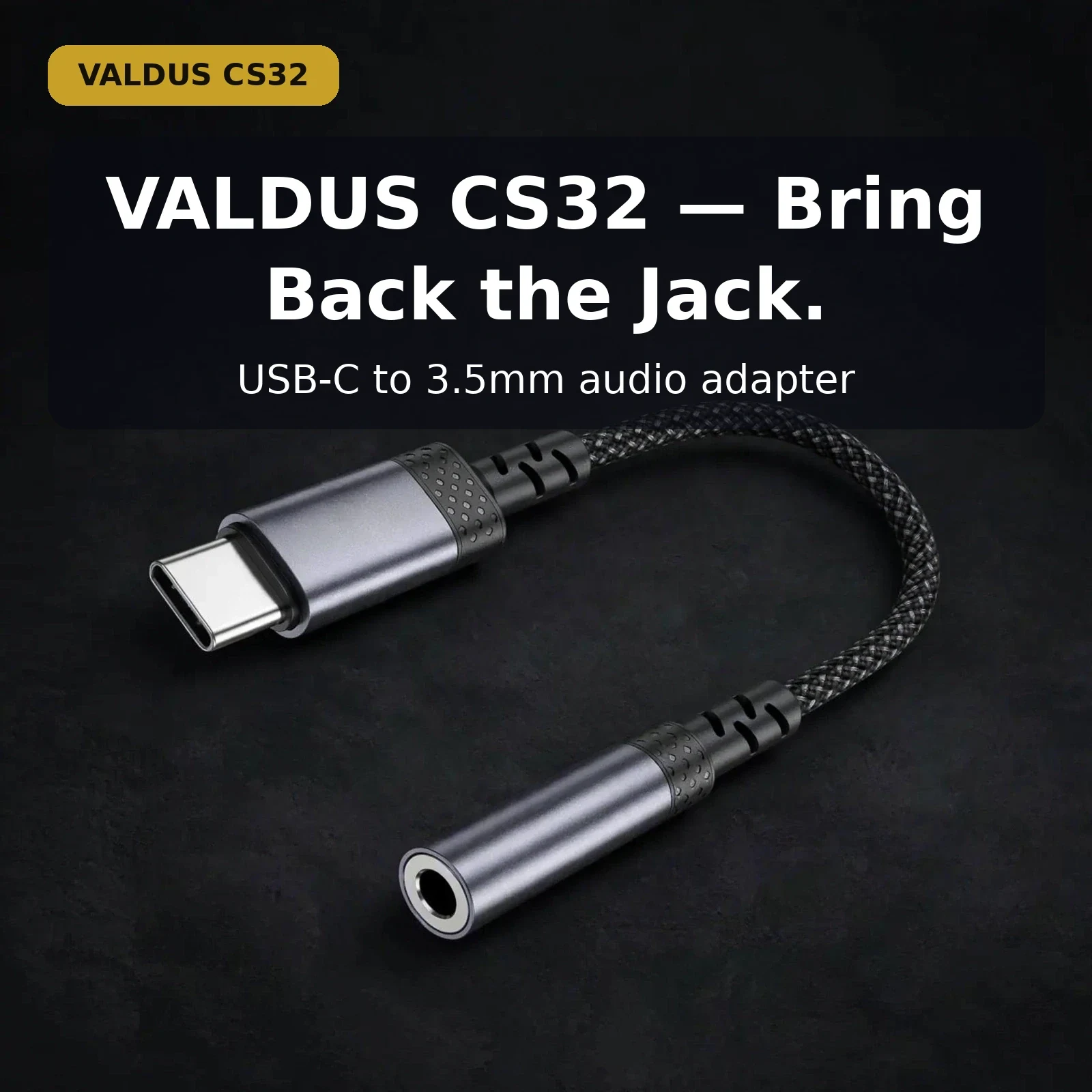 VALDUS CS32 — works with universal USB-C devices: phones, tablets, laptops