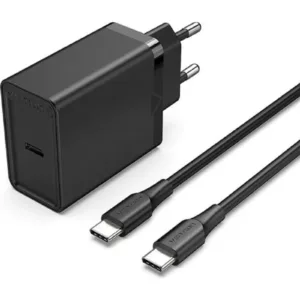 Vention FAHWF-EU 1-port 25W USB-C Wall Charger with USB-C Cable EU-Plug