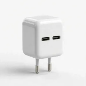 Vention FBPW0-EU 2-Port USB-C 35W GaN Charger - White