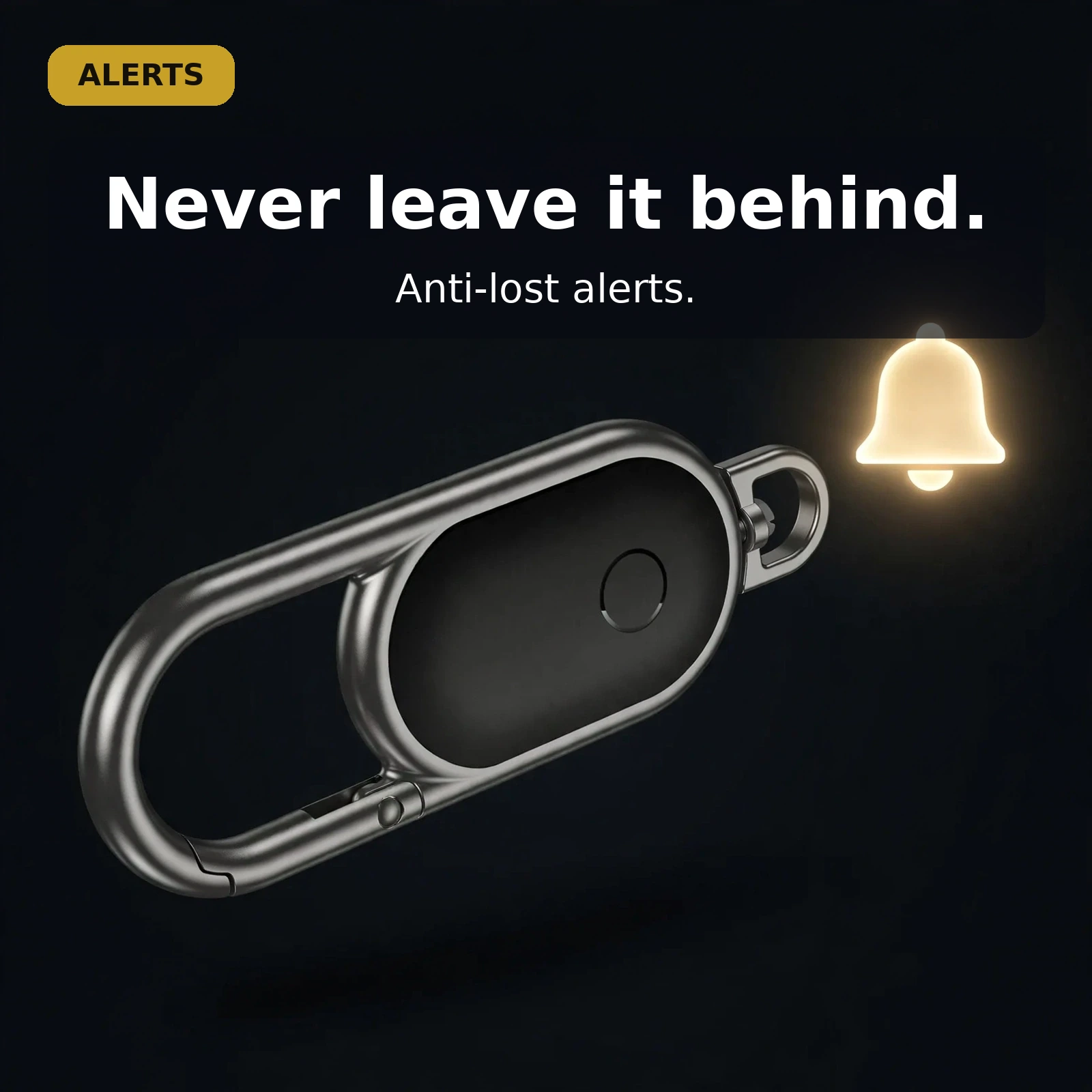 Anti-lost alerts on the Hoco E91J keychain tracker
