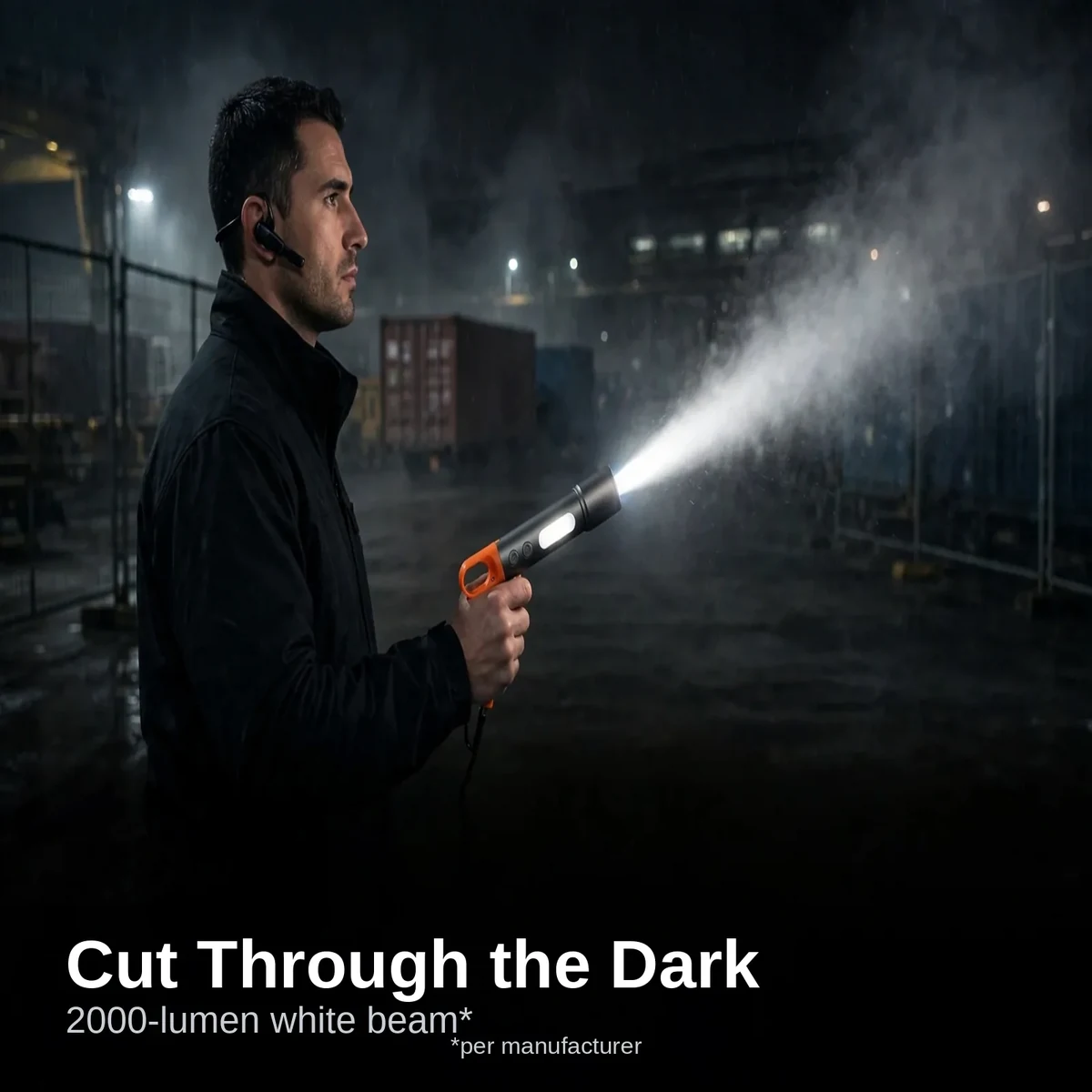 GearUP K57 torch with clip-on lampshade as a camping lantern