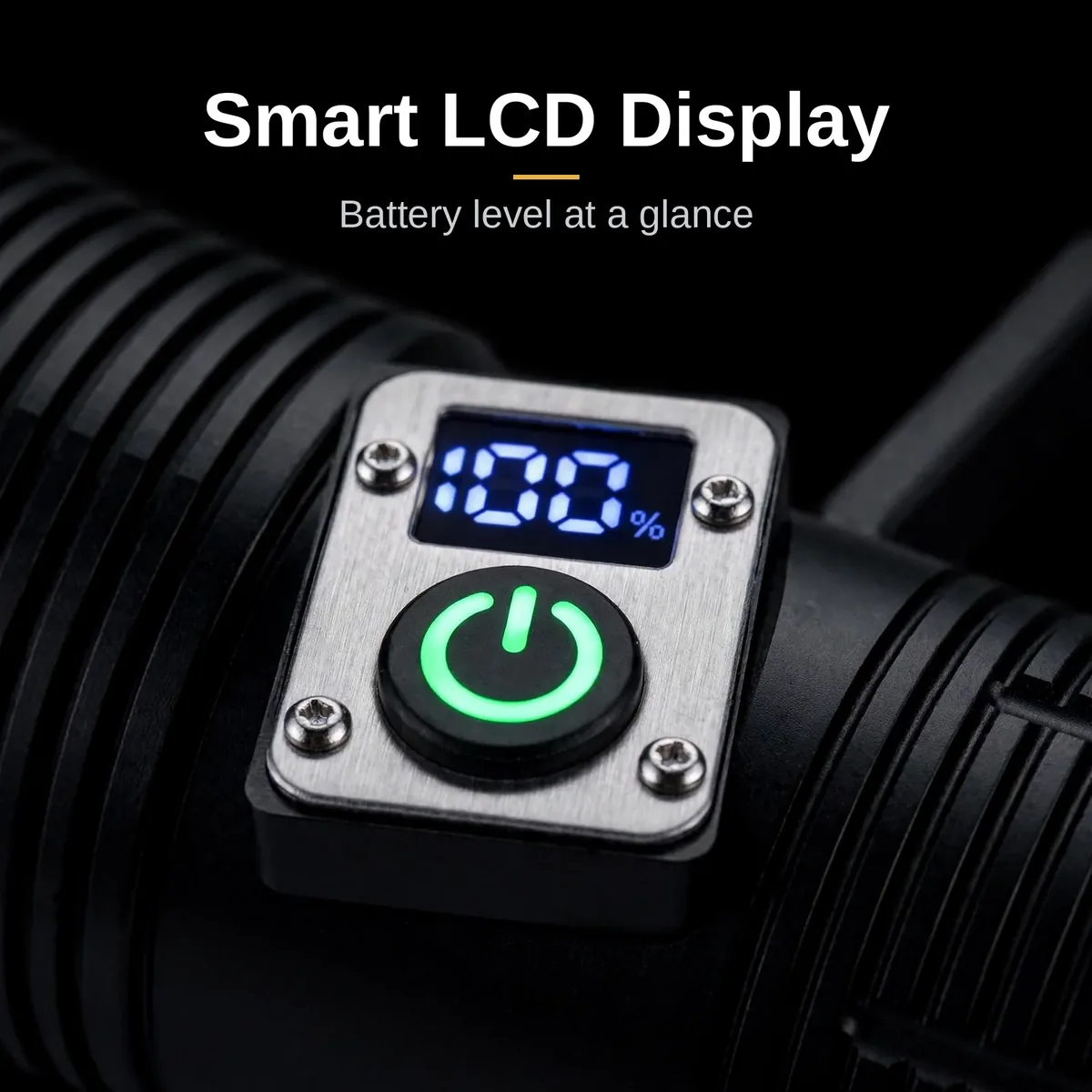 LCD battery display on the GearUP SL500 PRO showing remaining charge