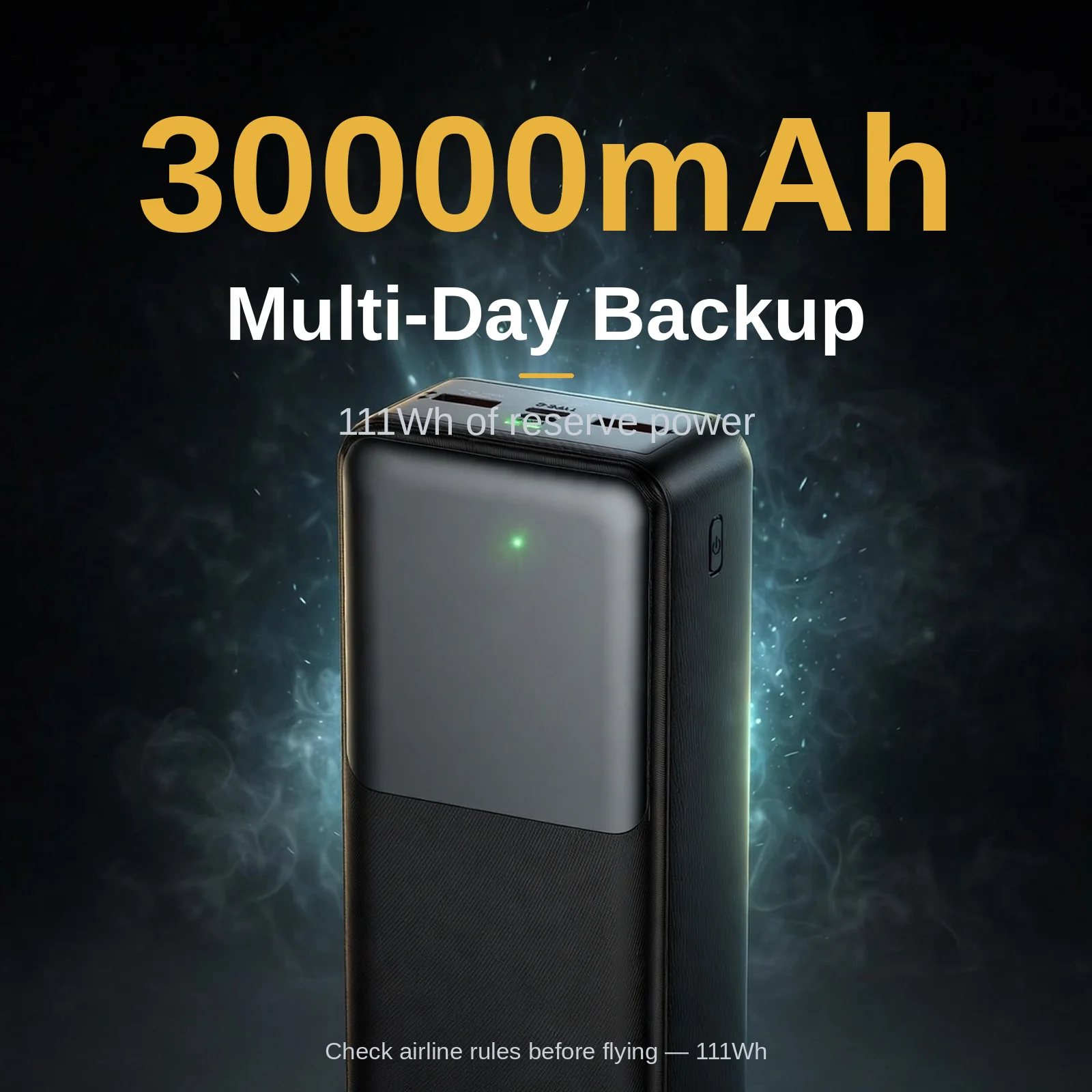 Hoco J136B power bank price — 30000mAh power bank with 111Wh multi-day backup capacity