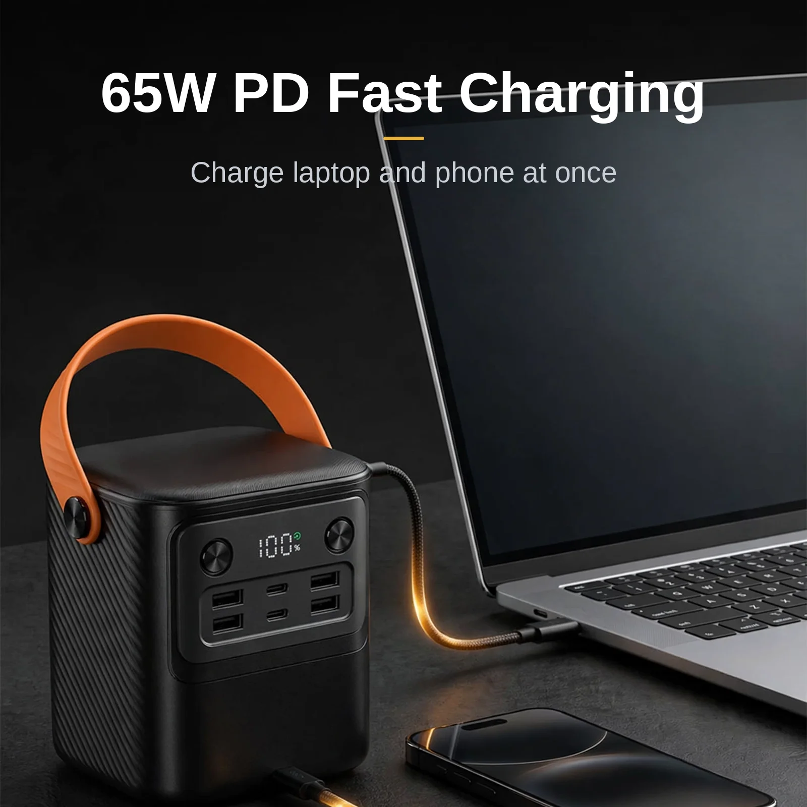 Hoco J152 Pro power bank price fast charging a laptop with 65W PD Type-C