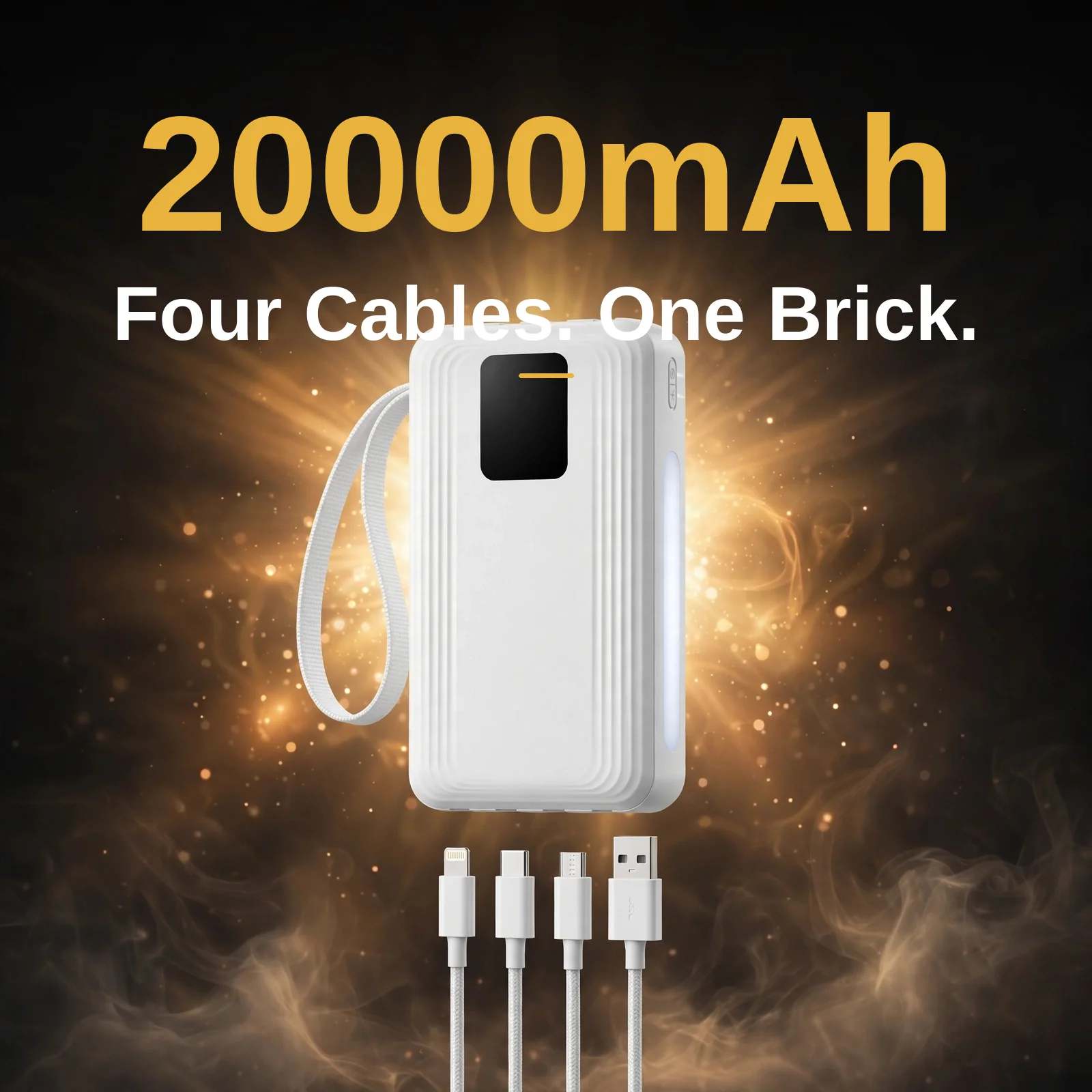 Hoco J173 20000mAh capacity with four built-in cables
