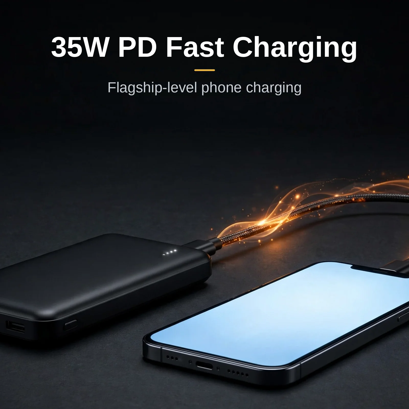 Hoco MMJ-04 delivering 35W PD fast charging to a smartphone
