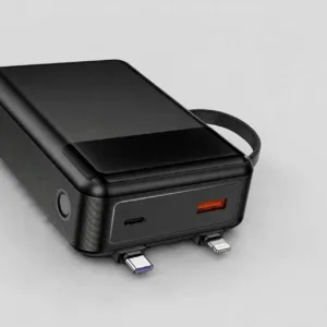 Hoco MMJ-17 22.5W Power Bank - 20000mAh Built-in Lightning & Type-C Cables
