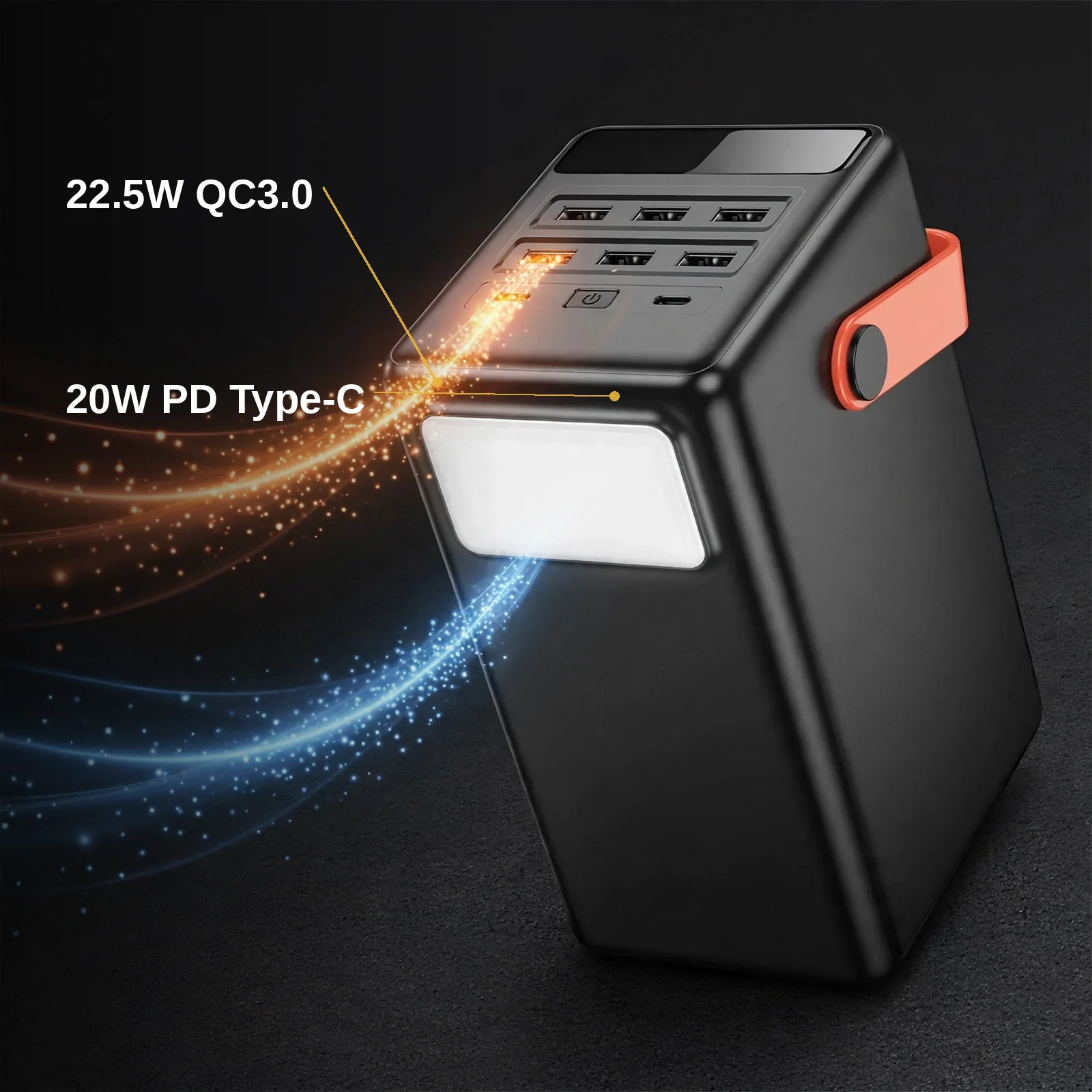 Hoco MMJ-20 dual fast-charge rails: 22.5W QC3.0 USB and 20W PD Type-C