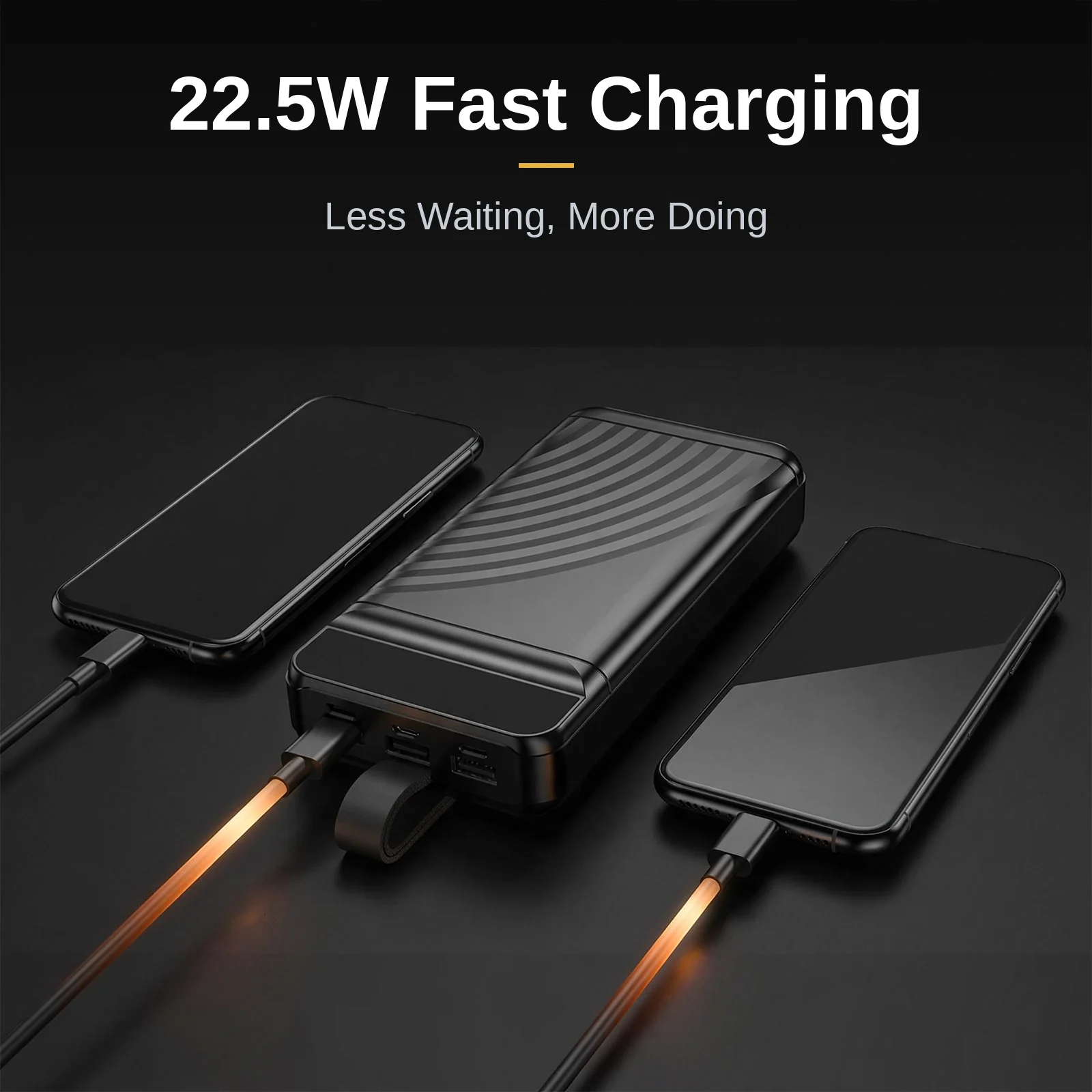 Hoco MMJ-26 power bank fast charging two phones at 22.5W
