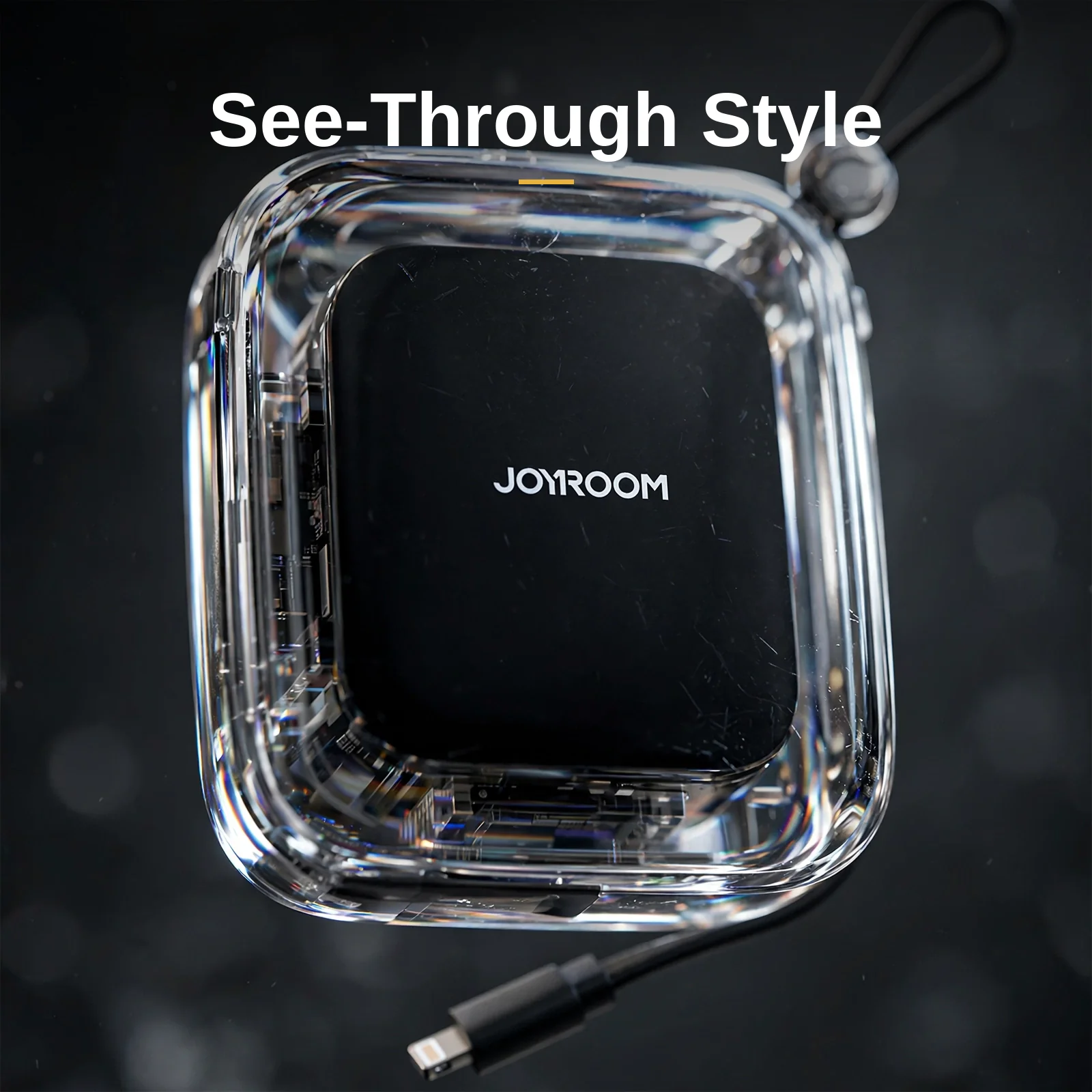 Transparent jelly shell of the Joyroom JR-L002 power bank