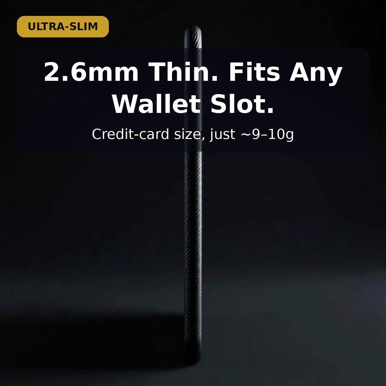 MiLi MiCard Pro Duo ultra-slim 2.6mm profile fitting any wallet slot
