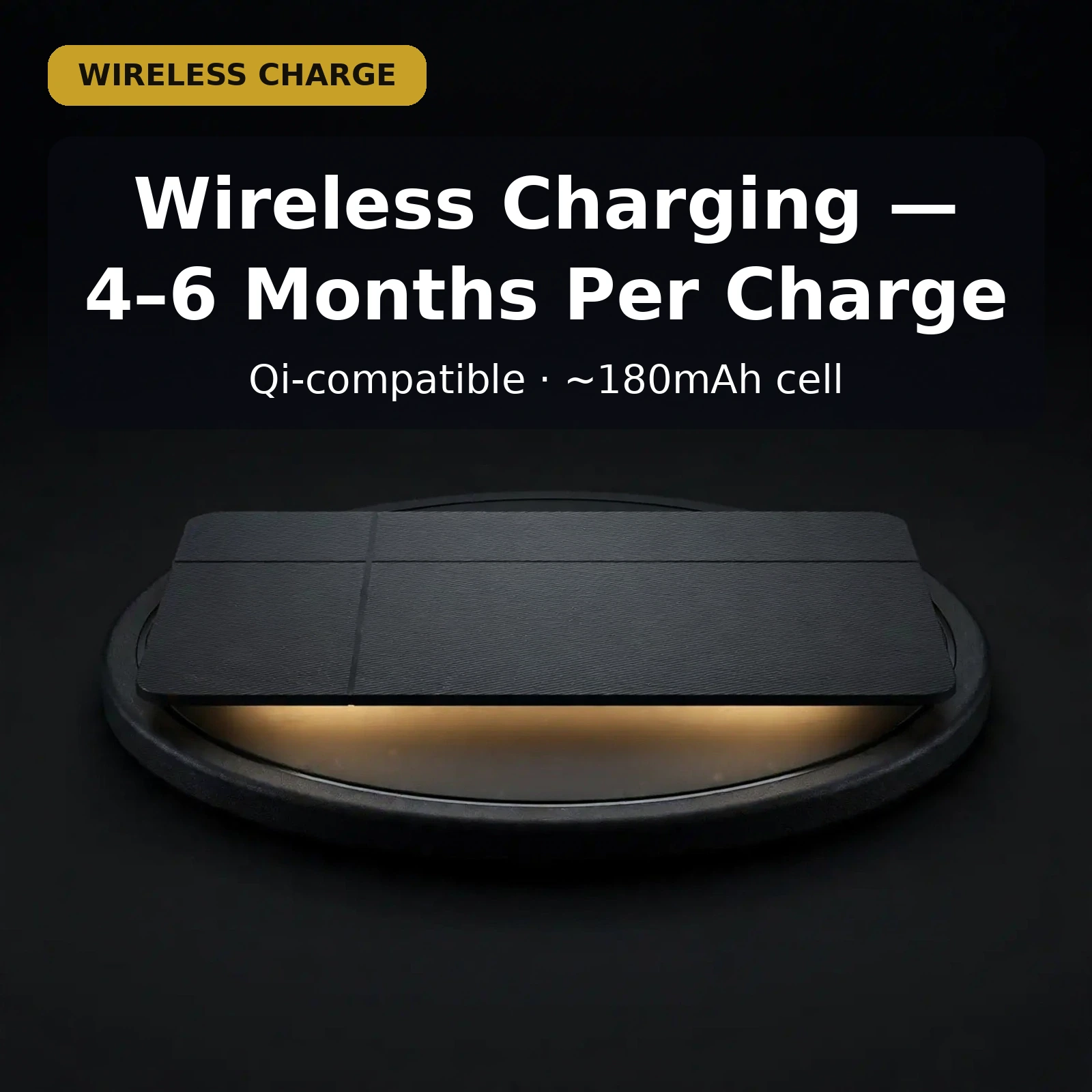 MiLi MiCard Pro Duo wireless Qi charging with 180mAh rechargeable battery