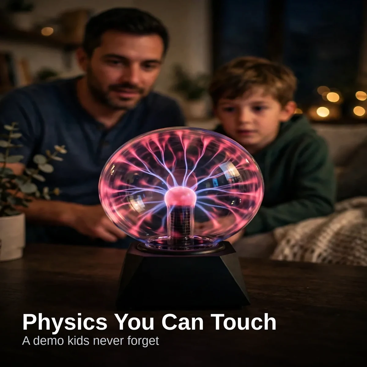 Plasma ball 5 inch fascinating a father and son as a physics demo