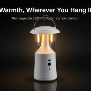 Rechargeable LED Camping Lantern with Dual Light System