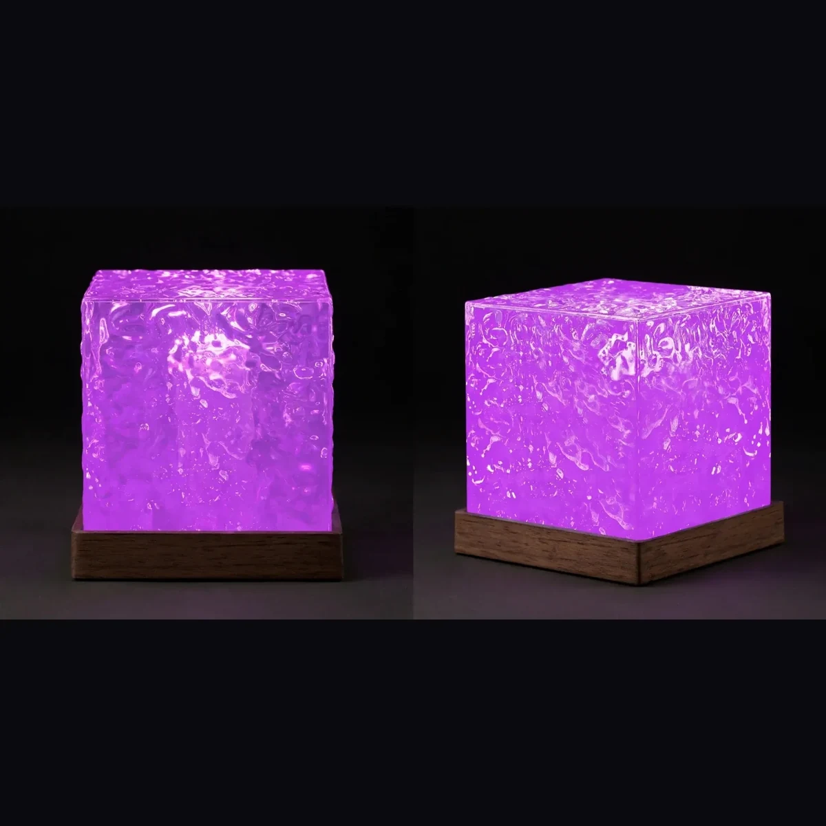 USB water pattern light front and angled gallery views glowing in the dark