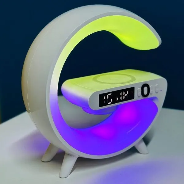G63 Atmosphere RGB Light Bluetooth Speaker With Wireless Charging G63 Atmosphere RGB Light Bluetooth Speaker With Wireless Charging