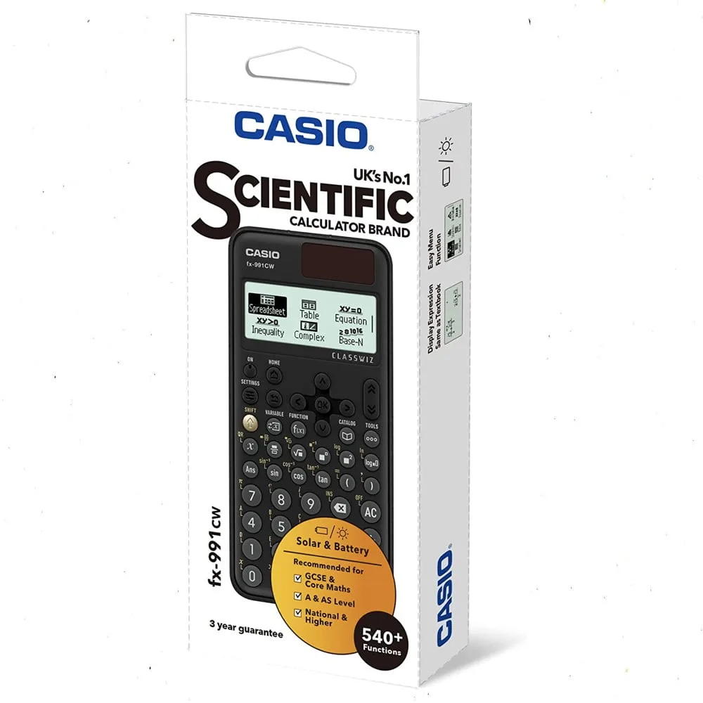 CASIO FX-991CW Scientific Calculator (3 Years Warranty) CASIO FX-991CW Scientific Calculator (3 Years Warranty)