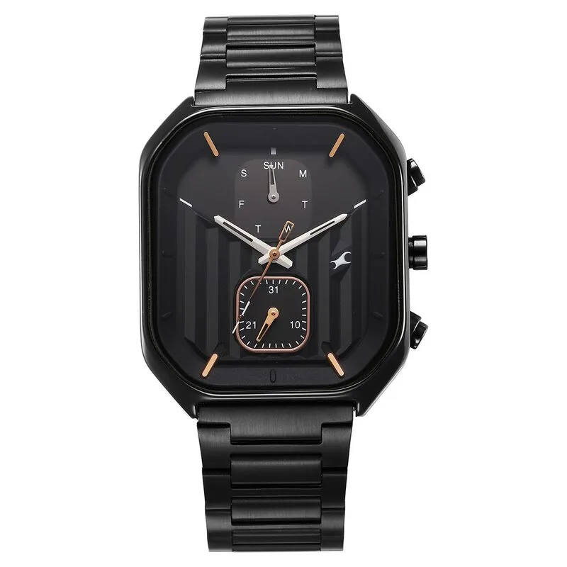 Fastrack 3270NM01 Fleek Quartz Multifunction Black Dial Stainless Steel Strap Watch Fastrack 3270NM01 Fleek Quartz Multifunction Black Dial Stainless Steel Strap Watch