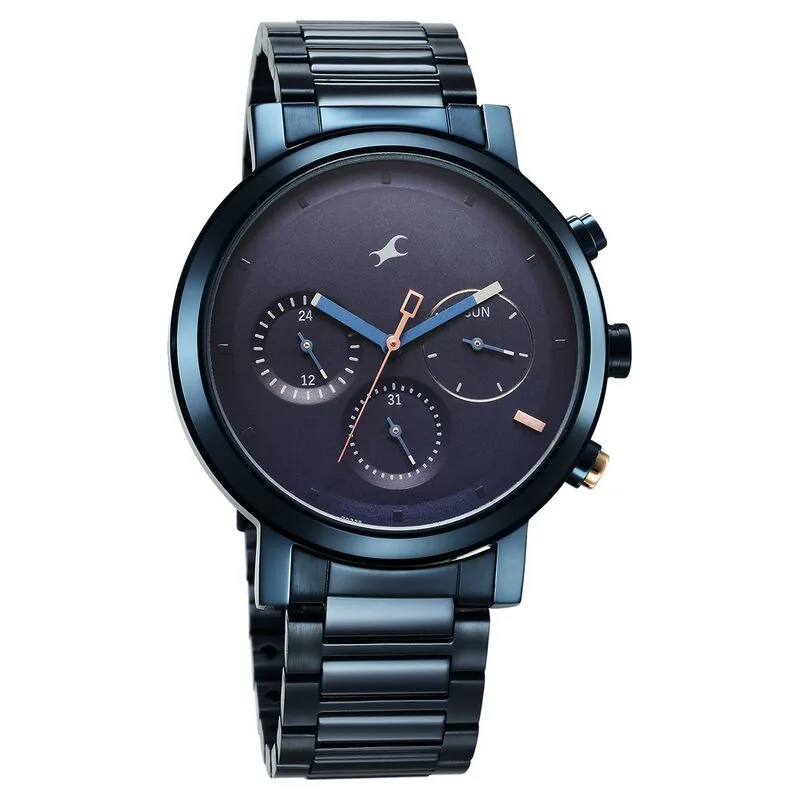 Fastrack 3287KM08 Tick Tock Quartz Analog Blue Dial With Blue Stainless steel Strap Watch Fastrack 3287KM08 Tick Tock Quartz Analog Blue Dial With Blue Stainless steel Strap Watch