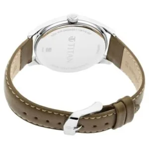 Titan Workwear NP1802SL09 Men's Urban Edge Lustrous Gold Dial Leather Watch