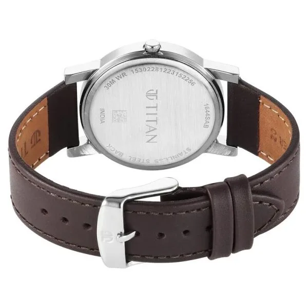 Titan Karishma Zing Quartz Analog Brown Dial Leather Strap Watch For Men (1644SL01) Titan Karishma Zing Quartz Analog Brown Dial Leather Strap Watch For Men (1644SL01)