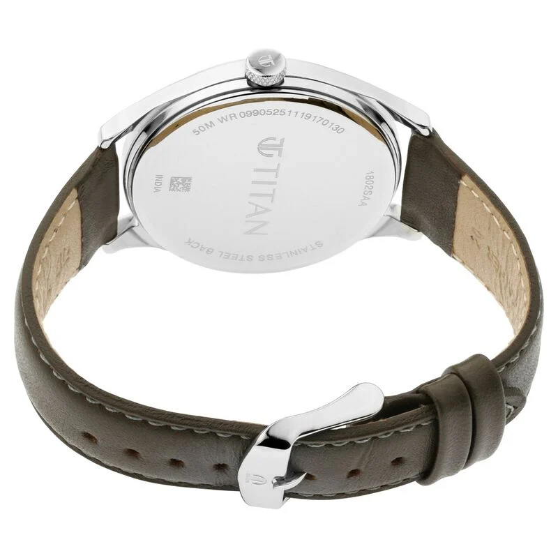 Titan Urban Edge Lustrous Olive Dial Leather Watch (NP1802SL08) Titan Urban Edge Lustrous Olive Dial Leather Watch (NP1802SL08)