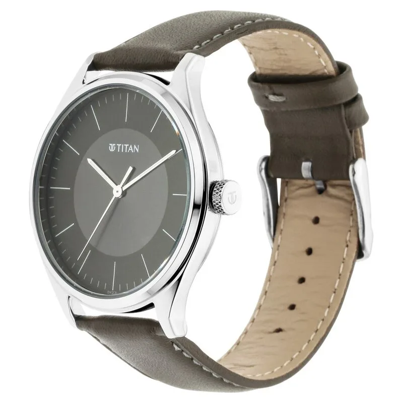 Titan Urban Edge Lustrous Olive Dial Leather Watch (NP1802SL08) Titan Urban Edge Lustrous Olive Dial Leather Watch (NP1802SL08)