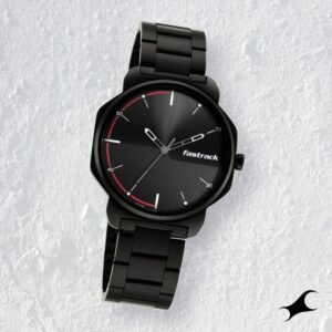 Fastrack NS3254NM01 Stunners Quartz Analog Black Dial Metal Strap Watch